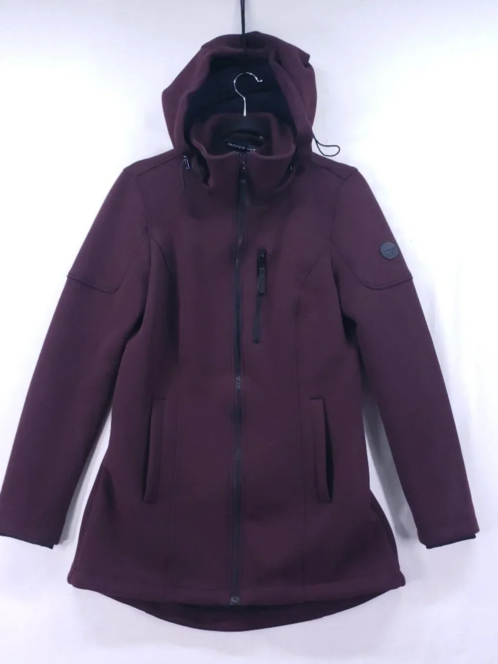 Andrew Marc Women's Softshell Scuba Performance Jacket Small Outdoor Sporty Zip